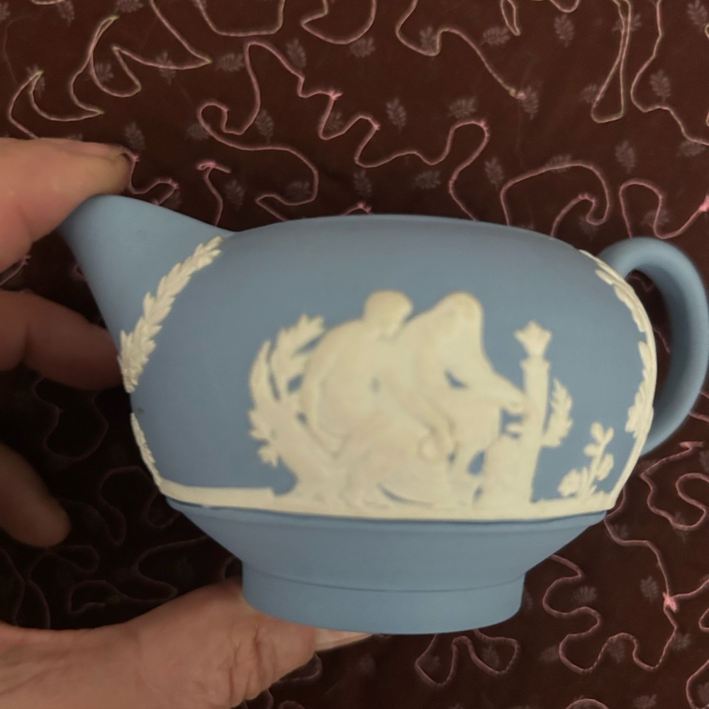 Wedgwood blue creamer vintage